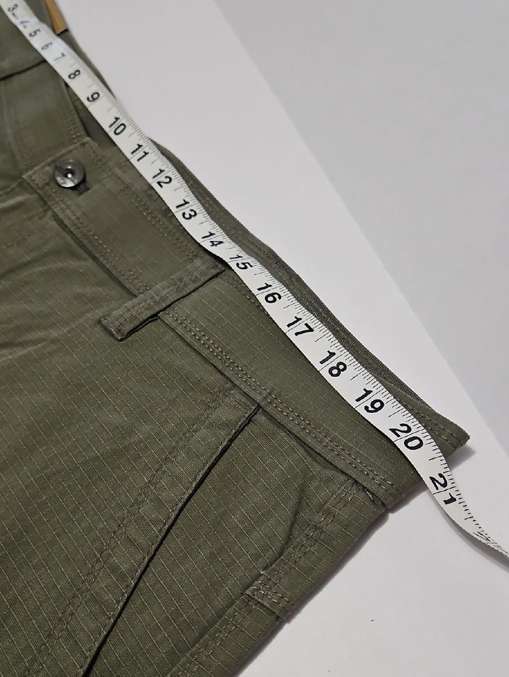 Weatherproof Olive Ripstop Utility Shorts With Cargo Pocket Size 40W - Picture 7 of 14